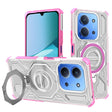 Husa de protectie Techsuit Carbon Shield PRO compatibil cu Xiaomi Redmi 15C 4G / Redmi 15C 5G / Poco C85 4G, Roz Transparent