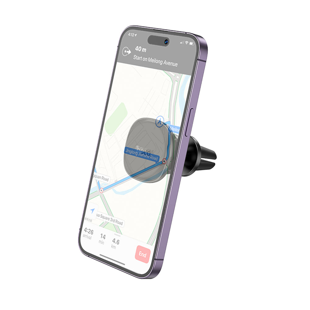Suport Borofone Cloud (BH102), Magnetic, for Air Vent, 360° Adjust, 4.5–7 inch Phones, Negru