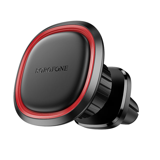 Suport Borofone Roman (BH124), Magnetic, for Air Outlet, 360° Adjust, 4.5–7 inch Phones, Negru / Gray