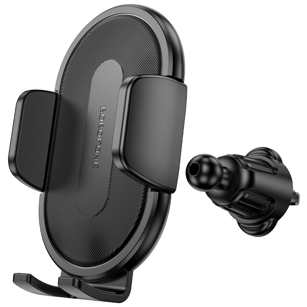 Suport Borofone Rio (BH133), for Air Vent, 360° Adjust, ABS Silicone, 4.5–7", Negru
