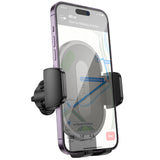 Suport Borofone Rio (BH133), for Air Vent, 360° Adjust, ABS Silicone, 4.5–7", Negru
