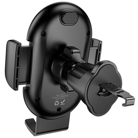 Suport Borofone Rio (BH133), for Air Vent, 360° Adjust, ABS Silicone, 4.5–7", Negru