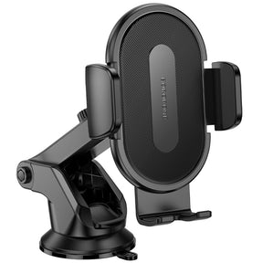 Suport Borofone Rio (BH134), for Dashboard/Windshield, 360° Adjust, ABS, Silicone, 4.5–7", Negru