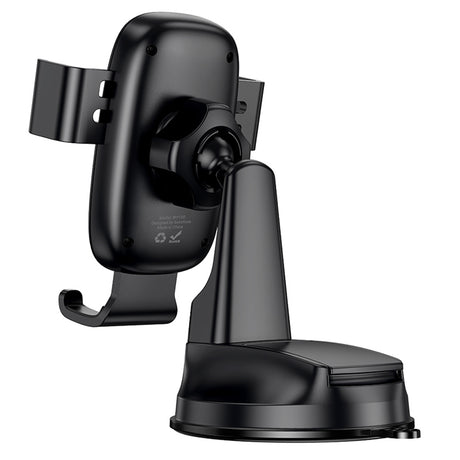 Suport Borofone Follower Gravity (BH130), for Dashboard/Windshield, 360° Adjust, ABS, Silicone, 6.1-7", Negru