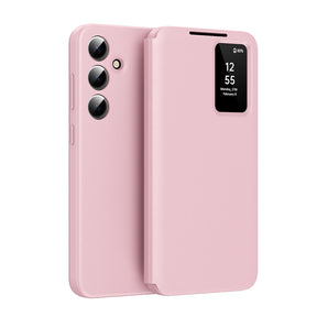 Husa de protectie Techsuit SmartView Series compatibil cu Samsung Galaxy S25 FE, Roz