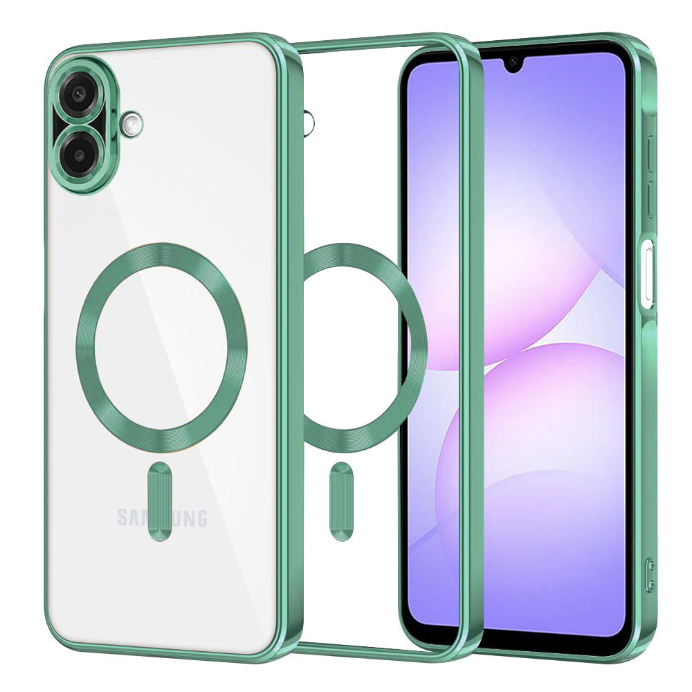 Husa de protectie Techsuit Luxury Crystal MagSafe compatibil cu Samsung Galaxy A07 4G, Verde Deschis
