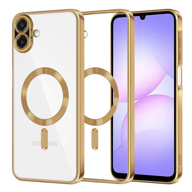 Husa de protectie Techsuit Luxury Crystal MagSafe compatibil cu Samsung Galaxy A07 4G, Auriu