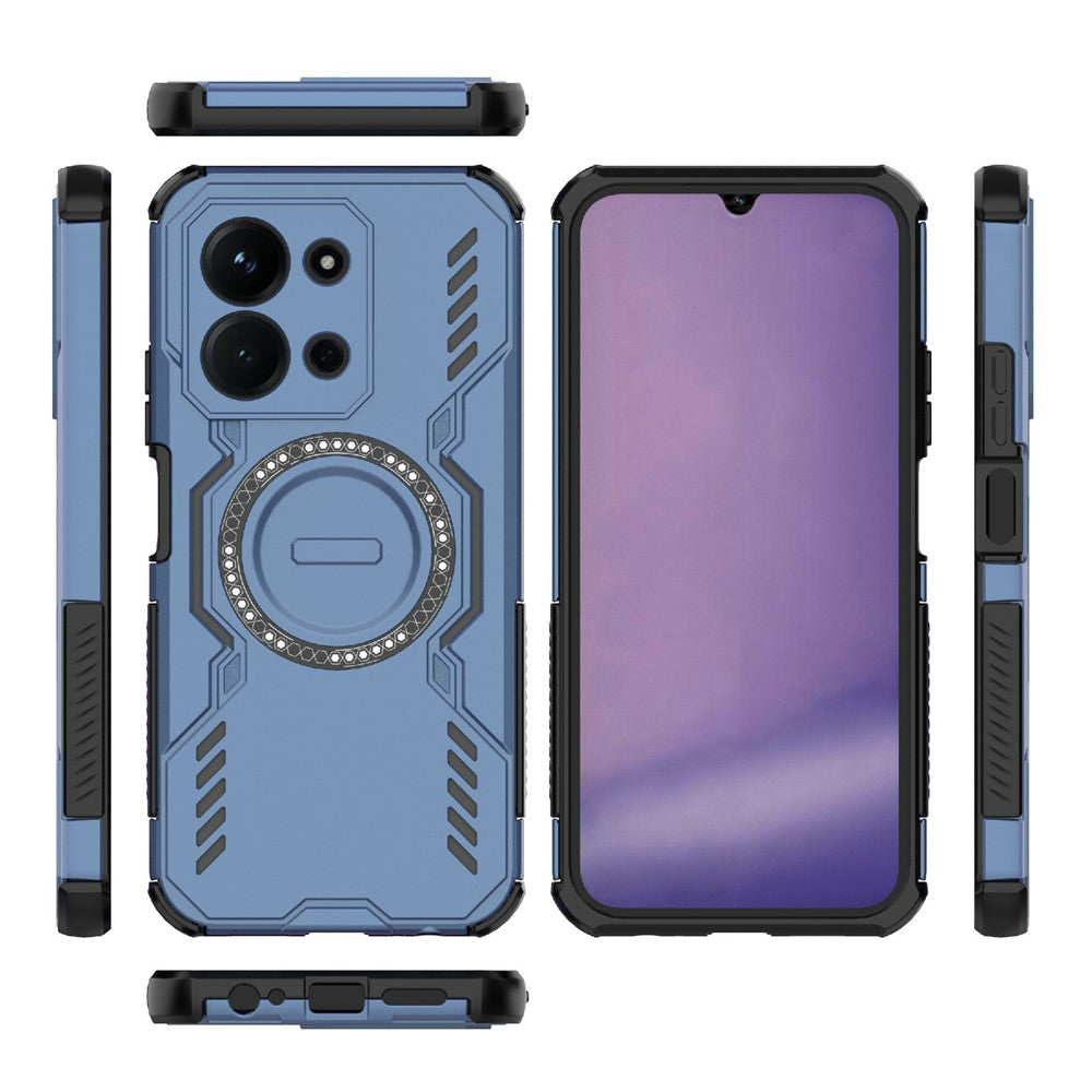 Husa de protectie Techsuit ArmorMag compatibil cu Xiaomi Redmi 15C 4G / Redmi 15C 5G, Albastru
