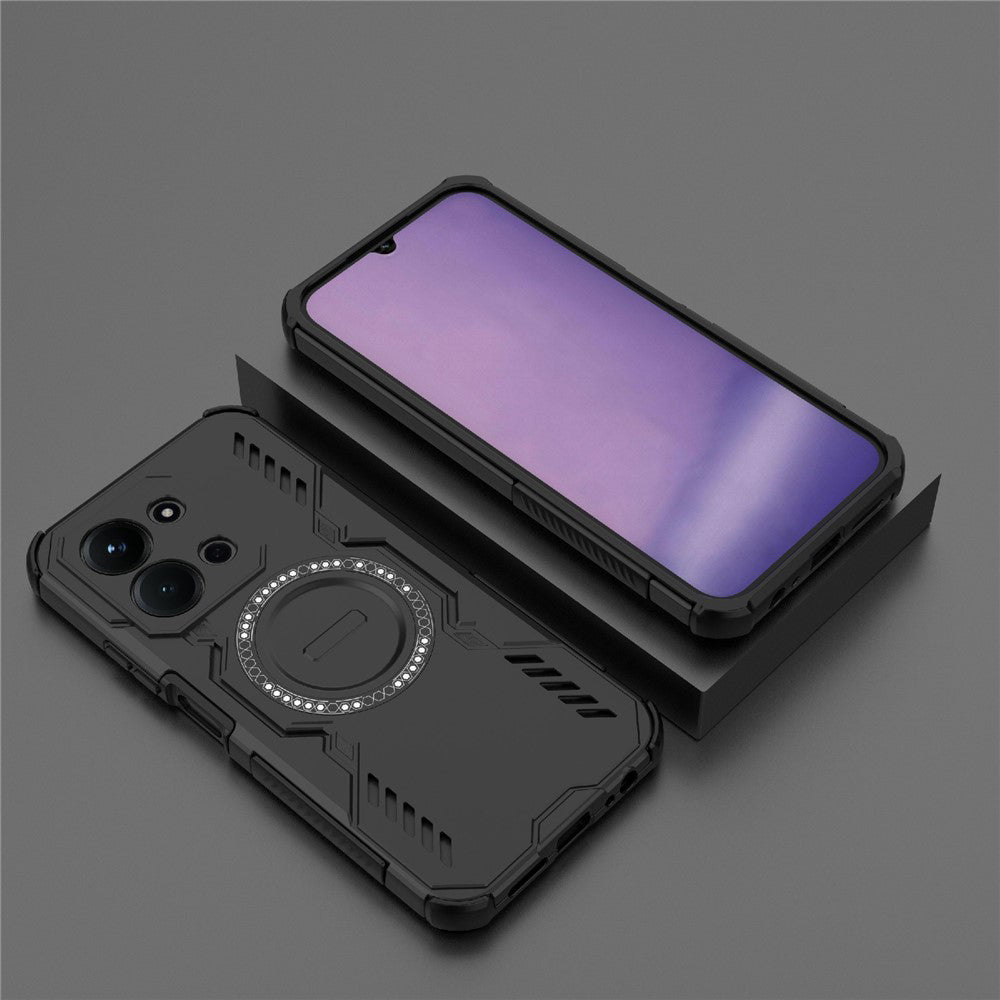 Husa de protectie Techsuit ArmorMag compatibil cu Xiaomi Redmi 15C 4G / Redmi 15C 5G, Negru