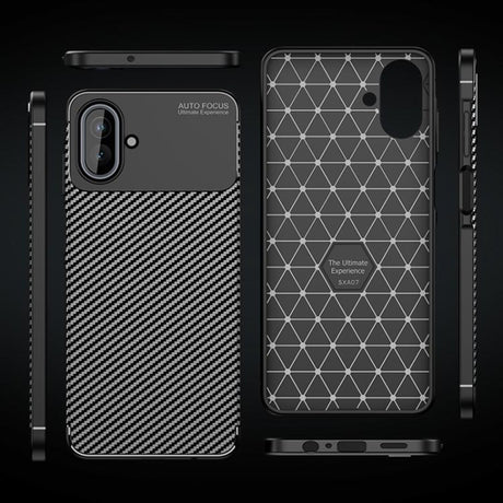 Husa de protectie Techsuit CarbonFiber compatibil cu Samsung Galaxy A07 4G, Negru
