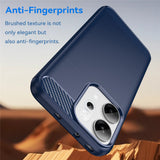 Husa de protectie Techsuit Carbon Silicone compatibil cu Oppo Reno14, Albastru