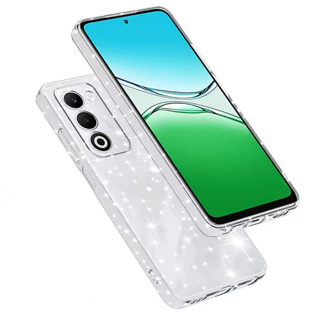 Husa de protectie Techsuit SparkleSkin Series compatibil cu Oppo A5 4G / A5 5G, Transparent