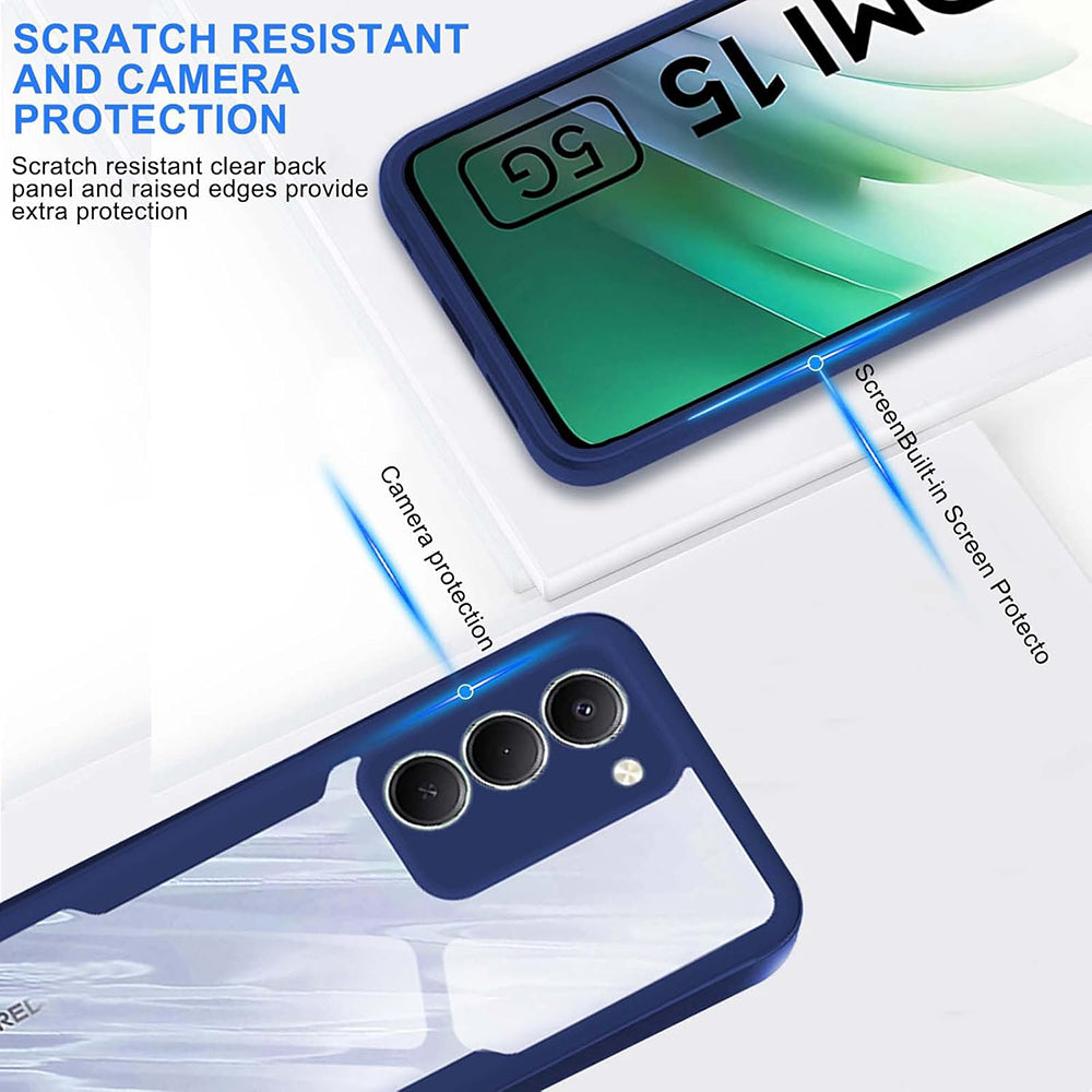 Folie de protectie Techsuit ColorVerse 360 Series + compatibil cu Xiaomi Redmi 15 4G / Redmi 15 5G, Albastru