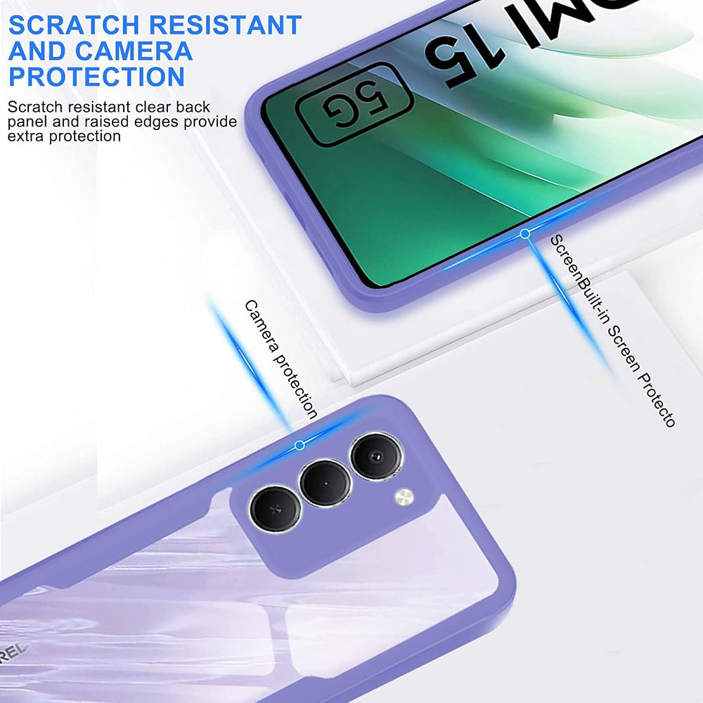 Folie de protectie Techsuit ColorVerse 360 Series + compatibil cu Xiaomi Redmi 15 4G / Redmi 15 5G, Roz