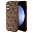 Husa de protectie Guess Hardcase 4G Classic (GUHCS24FEG4GFBR) compatibil cu Samsung Galaxy S24 FE, Maro