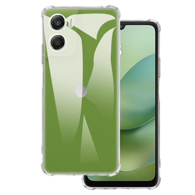 Husa de protectie Techsuit Shockproof Clear Silicone compatibil cu Motorola Moto G06, Transparent