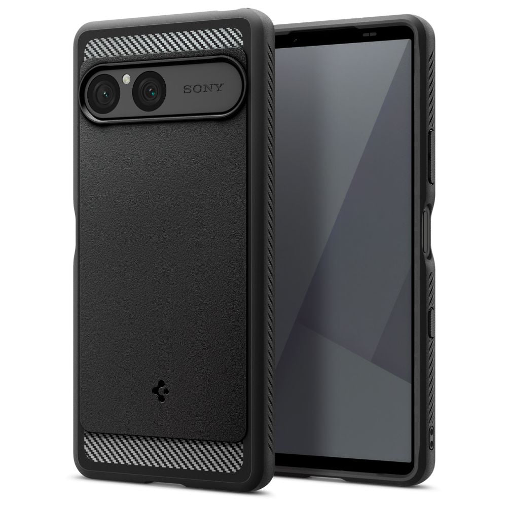 Husa de protectie Spigen Rugged Armor (ACS09592) compatibil cu Sony Xperia 10 VII, Negru