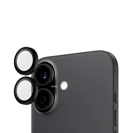 Folie de protectie PanzerGlass® Hoops® Camera Lens compatibil cu iPhone 16 / iPhone 16 Plus, Negru