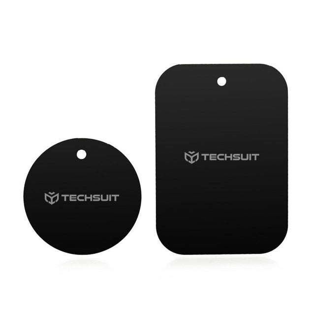 Suport Techsuit (set de 2) Metal Plate (MP03), with Matte Cover Paint, Negru