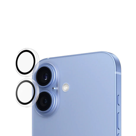 Folie de protectie PanzerGlass® Hoops® Camera Lens compatibil cu iPhone 16 / iPhone 16 Plus, Transparent