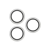 Folie de protectie PanzerGlass® Hoops® Camera Lens compatibil cu iPhone 17 Pro / iPhone 17 Pro Max / iPhone 16 Pro / iPhone 16 Pro Max, Glitter Silver