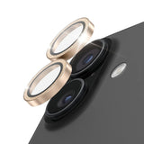 Folie de protectie PanzerGlass® Hoops® Camera Lens compatibil cu iPhone 17 / iPhone 16 / iPhone 16 Plus, Glitter Gold