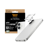 Folie de protectie PanzerGlass® Hoops® Camera Lens compatibil cu iPhone 17 / iPhone 16 / iPhone 16 Plus, Transparent