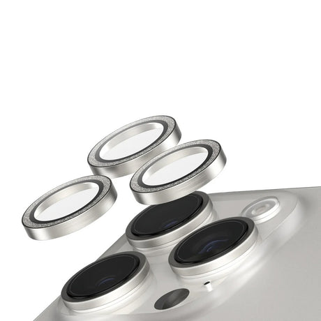 Folie de protectie PanzerGlass® SAFE. Camera Lens compatibil cu iPhone 16 Pro / iPhone 16 Pro Max, Glitter Silver