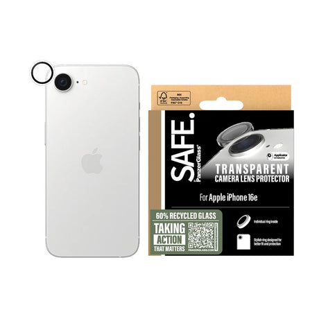 Folie de protectie PanzerGlass® SAFE. Camera Lens compatibil cu iPhone 16e / iPhone 17e, Transparent