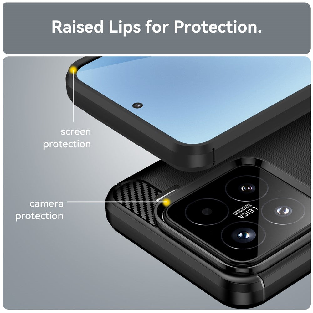 Husa de protectie Techsuit Carbon Silicone compatibil cu Xiaomi 15T Pro, Negru