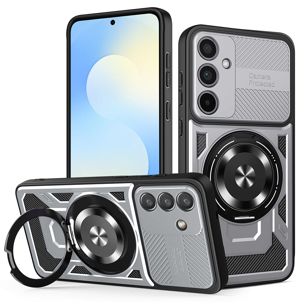 Husa de protectie Techsuit RuggedCam compatibil cu Samsung Galaxy S25 FE, Gri
