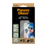 Folie de protectie PanzerGlass® Ultra-Wide Fit compatibil cu iPhone 16 Plus / iPhone 15 Plus, Negru
