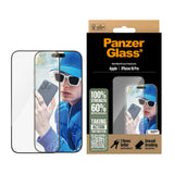 Folie de protectie PanzerGlass® Ultra-Wide Fit compatibil cu iPhone 16 Plus / iPhone 15 Plus, Negru