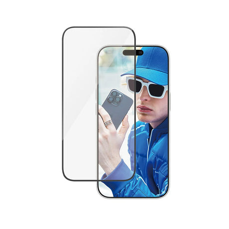 Folie de protectie PanzerGlass® Ultra-Wide Fit compatibil cu iPhone 16 Plus / iPhone 15 Plus, Negru