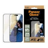 Folie de protectie PanzerGlass® Ultra-Wide Fit EyeCare compatibil cu iPhone 16 Pro, Negru