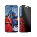 Folie de protectie PanzerGlass® Ultra-Wide Fit Privacy w. EasyAligner compatibil cu iPhone 16 Pro Max, Negru