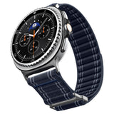 Curea smartwatch Spigen Watchband WBF0 (AMP10155) compatibil cu Samsung Galaxy Watch8 40mm/Watch8 44mm/Watch8 Classic, Bleumarin
