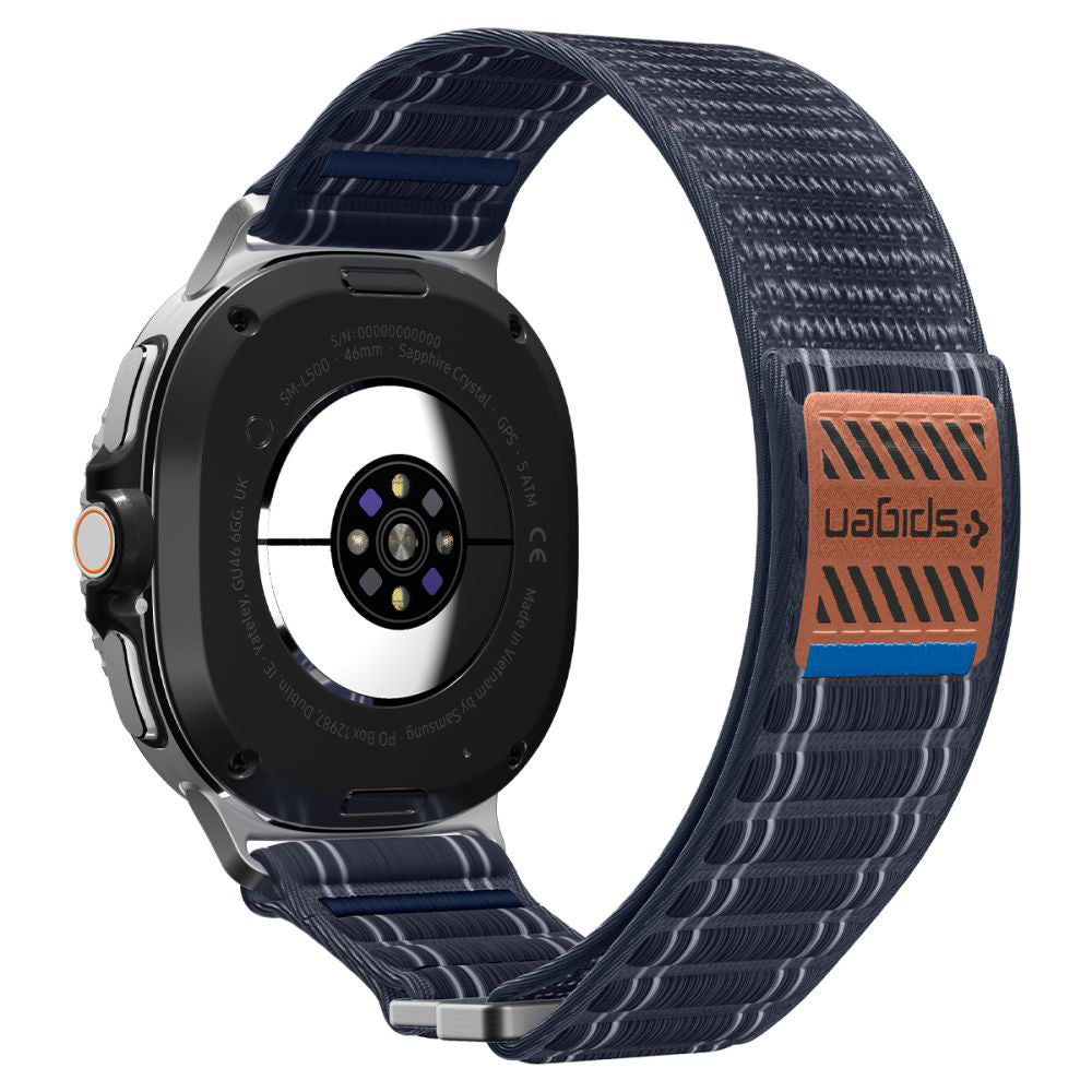 Curea smartwatch Spigen Watchband WBF0 (AMP10155) compatibil cu Samsung Galaxy Watch8 40mm/Watch8 44mm/Watch8 Classic, Bleumarin
