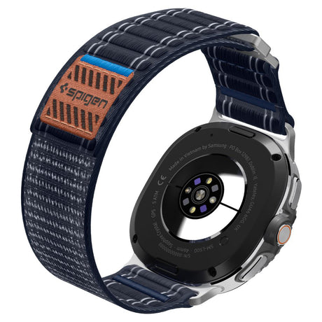 Curea smartwatch Spigen Watchband WBF0 (AMP10155) compatibil cu Samsung Galaxy Watch8 40mm/Watch8 44mm/Watch8 Classic, Bleumarin