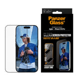Folie de protectie PanzerGlass® Ultra-Wide Fit w. FASTFIT IN-A-BOX compatibil cu iPhone 17 / iPhone 16 Pro, Negru