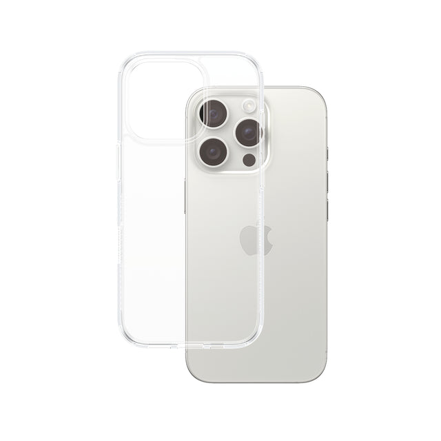 Husa de protectie PanzerGlass® HardCase Series compatibil cu iPhone 16 Pro, Transparent