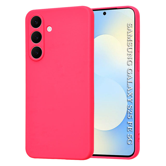 Husa de protectie Techsuit SoftFlex compatibil cu Samsung Galaxy S25 FE, Roz Intens
