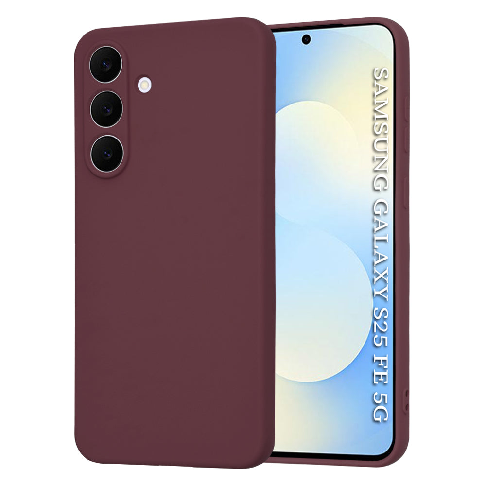 Husa de protectie Techsuit SoftFlex compatibil cu Samsung Galaxy S25 FE, Plum Red