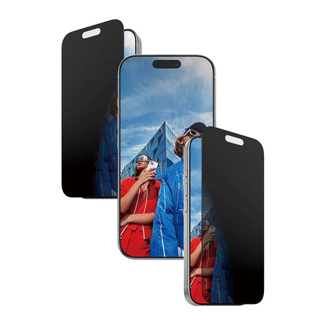 Folie de protectie PanzerGlass® Ultra-Wide Fit 2-Way Privacy w. EasyAligner compatibil cu iPhone 17 / iPhone 16 Pro, Negru
