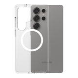 Husa de protectie PanzerGlass® CARE Flagship Urban Combat White Qi Compatible compatibil cu Samsung Galaxy S25 Ultra, Transparent