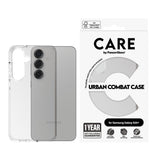 Husa de protectie PanzerGlass® CARE Flagship Urban Combat compatibil cu Samsung Galaxy S25 Plus, Transparent