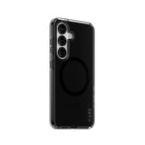 Husa de protectie PanzerGlass® CARE Flagship Urban Combat Black Qi Compatible compatibil cu Samsung Galaxy S25, Smokey