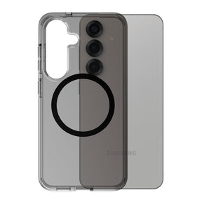 Husa de protectie PanzerGlass® CARE Flagship Urban Combat Black Qi Compatible compatibil cu Samsung Galaxy S25, Smokey