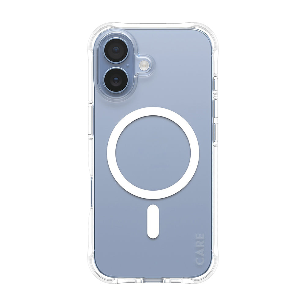 Husa de protectie PanzerGlass® CARE Fashionable w. White MagSafe compatibil cu iPhone 17, Transparent