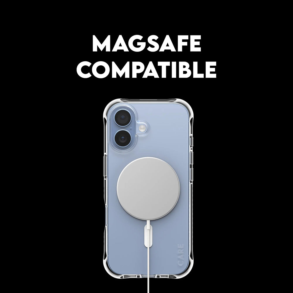 Husa de protectie PanzerGlass® CARE Fashionable w. White MagSafe compatibil cu iPhone 17, Transparent